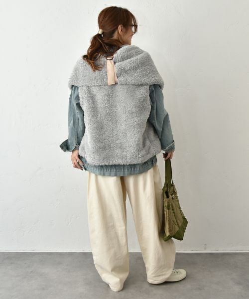 REEED｜ボアバックデザインベスト [[BL000582]][C]