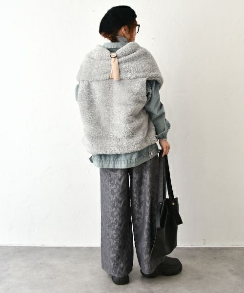 REEED｜ボアバックデザインベスト [[BL000582]][C]