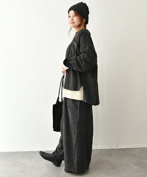 hagumu｜起毛チェックセットアップ [[CPMA-3501]][C]