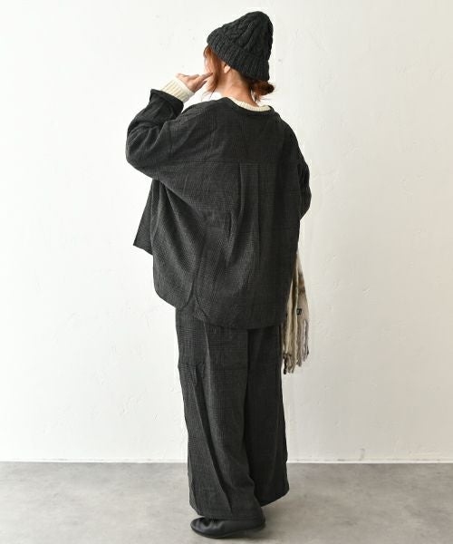 hagumu｜起毛チェックセットアップ [[CPMA-3501]][C]