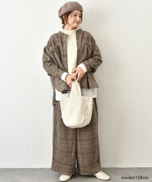 hagumu｜起毛チェックセットアップ [[CPMA-3501]][C]
