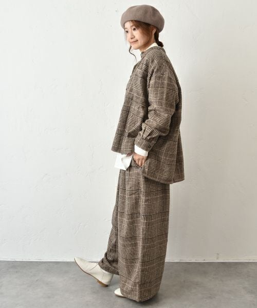 hagumu｜起毛チェックセットアップ [[CPMA-3501]][C]