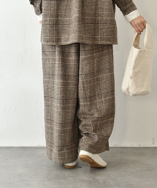 hagumu｜起毛チェックセットアップ [[CPMA-3501]][C]