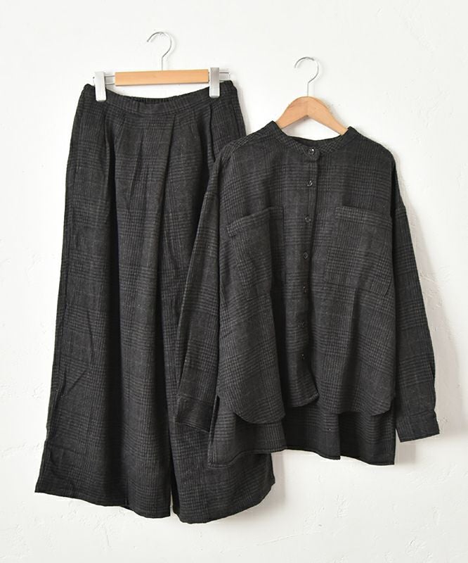 hagumu｜起毛チェックセットアップ [[CPMA-3501]][C]