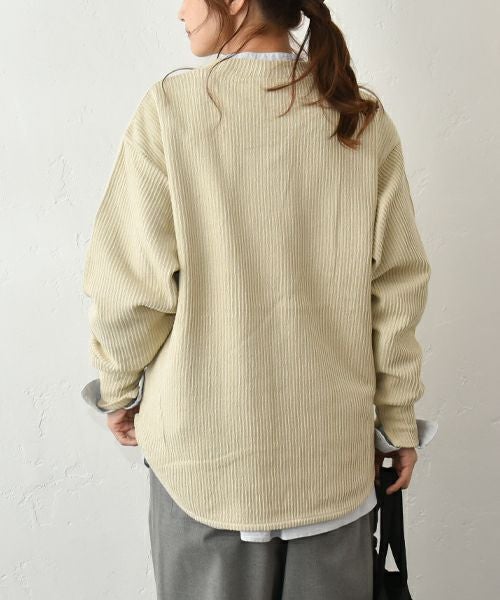 RNA｜Wフェイスリブプルオーバー [[M2564]][C]