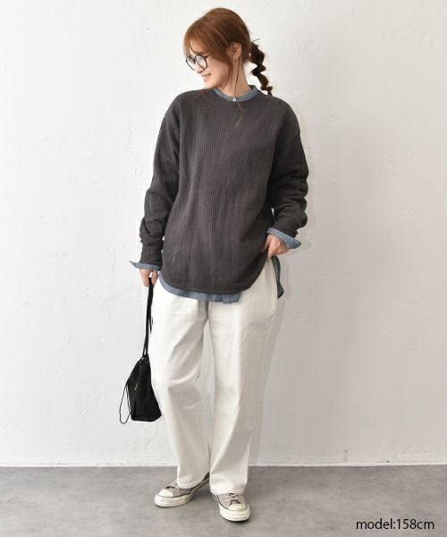 RNA｜Wフェイスリブプルオーバー [[M2564]][C]