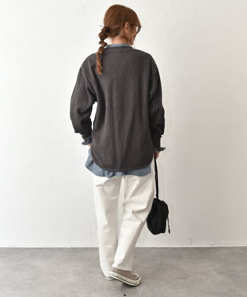 RNA｜Wフェイスリブプルオーバー [[M2564]][C]