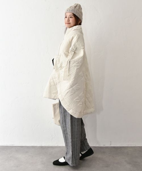 hagumu｜キルティングポンチョ [[32839A431]][C]