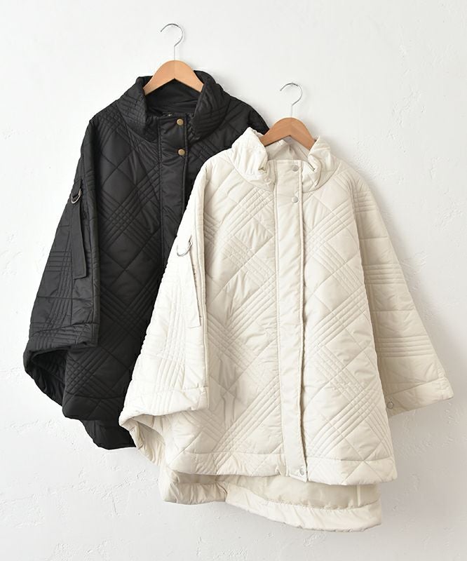 hagumu｜キルティングポンチョ [[32839A431]][C]