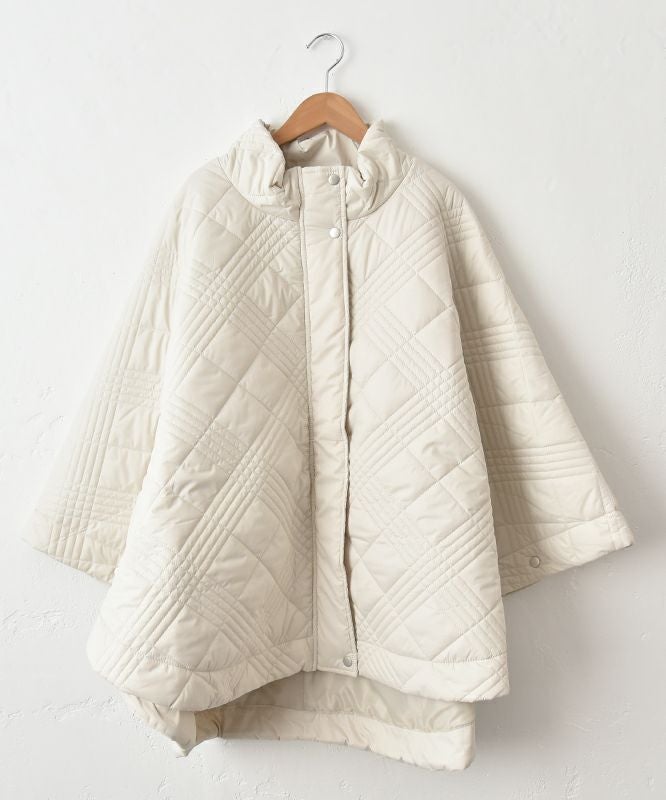 hagumu｜キルティングポンチョ [[32839A431]][C]