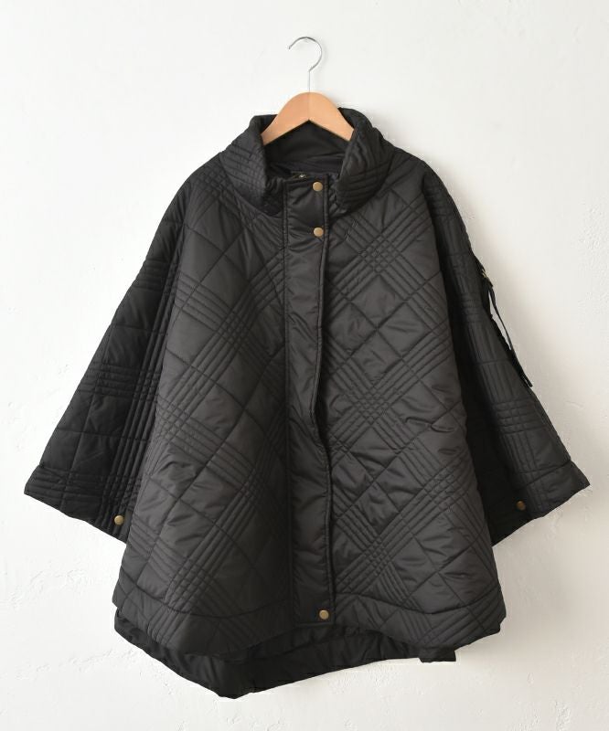 hagumu｜キルティングポンチョ [[32839A431]][C]