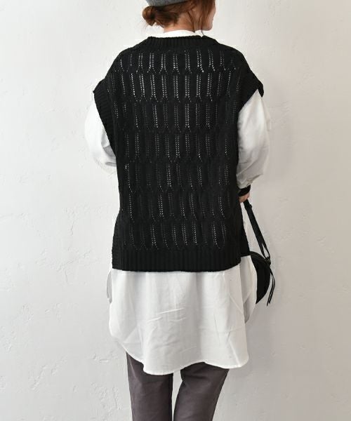 hagumu｜ニット×シャツチュニックアンサンブル [[CPMA-6355]][C]