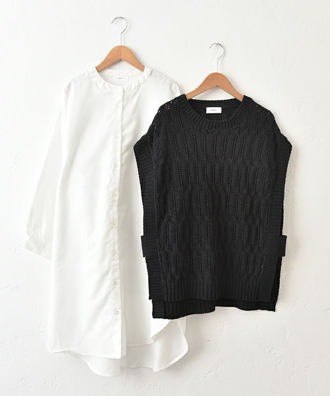  hagumu｜ニット×シャツチュニックアンサンブル [[CPMA-6355]][C]