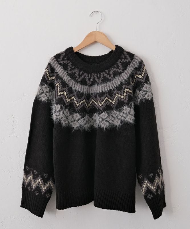 hagumu｜求心柄ニット [[CPMA-2255]][C]