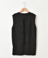 HUMS｜リブニットバックスリットベスト [[32664Y233]][C]