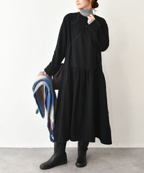 OMEKASI｜リネン混切替ワンピース(11月出し） [[hag-175]][C]