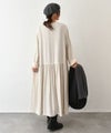 OMEKASI｜リネン混切替ワンピース(11月出し） [[hag-175]][C]