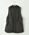 HUMS｜ボア×ナイロン フードベスト [[WDN5166]][C]