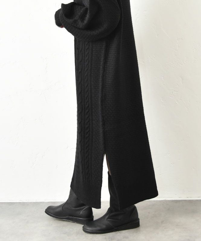 hagumu｜ケーブルハイネックワンピース [[34015352]][C]