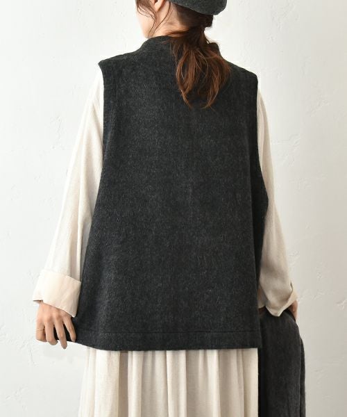 No18｜ウールシャギーベスト [[CE1VE241103C]][C]