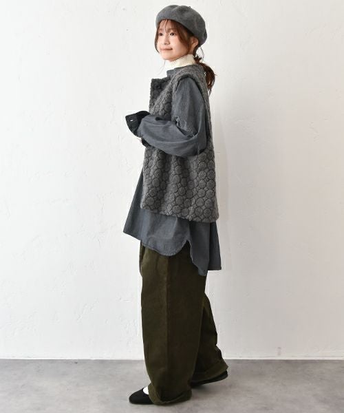 No18｜ドットジャガードベスト [[CE1VE251101]][C]