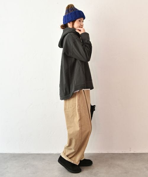 Our.｜スウェットロゴ入りデザインパーカー [[C-9045-1]][C]