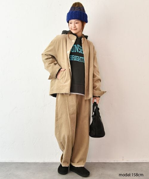 Our.｜スウェットロゴ入りデザインパーカー [[C-9045-1]][C]