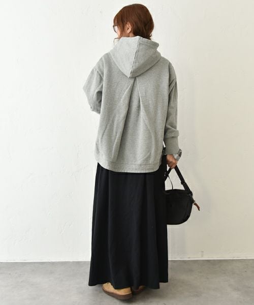 Our.｜スウェットロゴ入りデザインパーカー [[C-9045-1]][C]