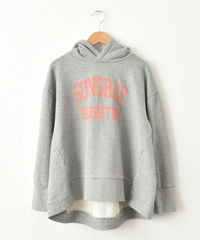 Our.｜スウェットロゴ入りデザインパーカー [[C-9045-1]][C]