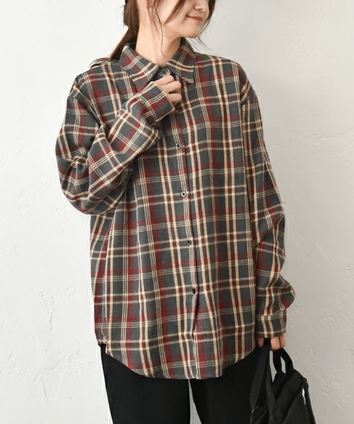 IN THE MARKET｜チェック柄ネルシャツ [[C-2437]][C]IN THE MARKET｜チェック柄ネルシャツ [[C-2437]][C]