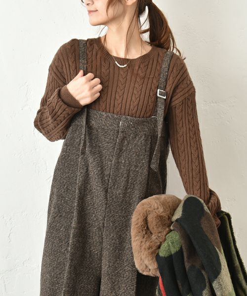 HUMS｜ケーブル編みニット [[MT-0473]][C]