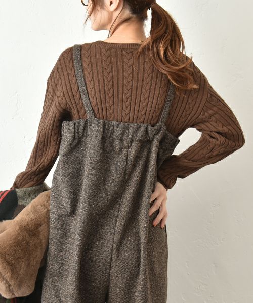 HUMS｜ケーブル編みニット [[MT-0473]][C]