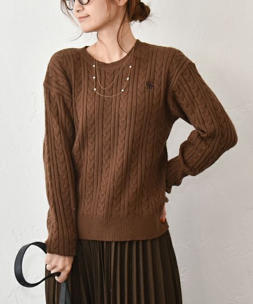 HUMS｜ケーブル編みニット [[MT-0473]][C]