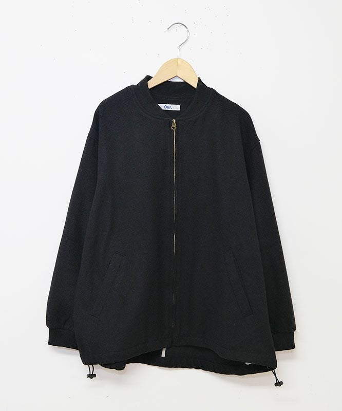 Our.｜圧縮ウール風ジップアップアウター [[131335H]][C]