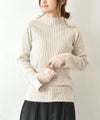 HUMS｜チュールレイヤードリブニット [[RNK-25119]][C]
