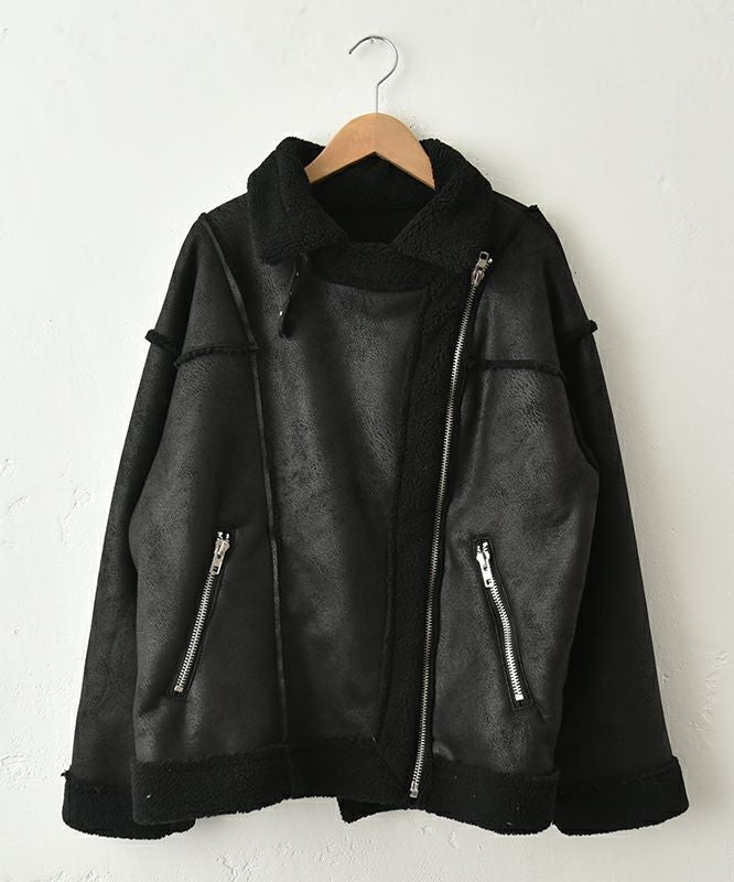 HUMS｜ムートン風ライダースジャケット [[MT-0476]][C]