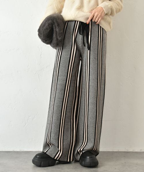 HUMS｜ストライプイージーパンツ [[1204524]][C]