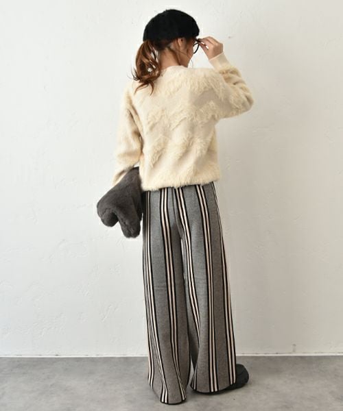 HUMS｜ストライプイージーパンツ [[1204524]][C]