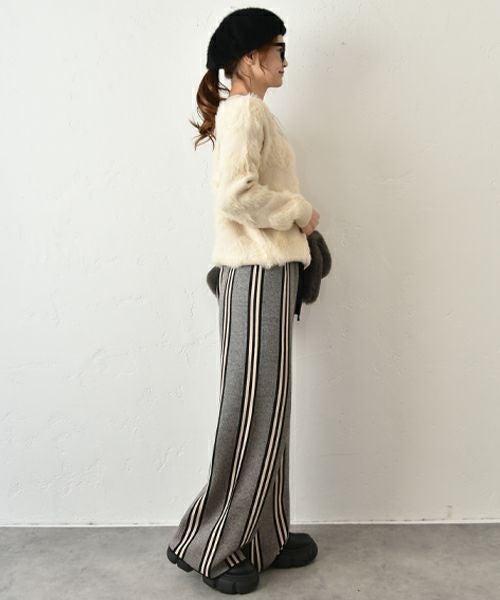 HUMS｜ストライプイージーパンツ [[1204524]][C]