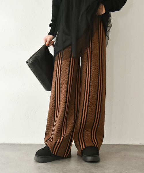 HUMS｜ストライプイージーパンツ [[1204524]][C]