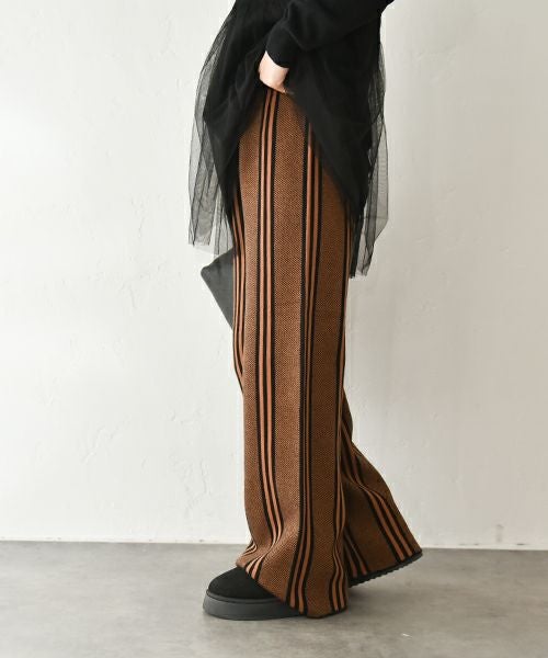 HUMS｜ストライプイージーパンツ [[1204524]][C]