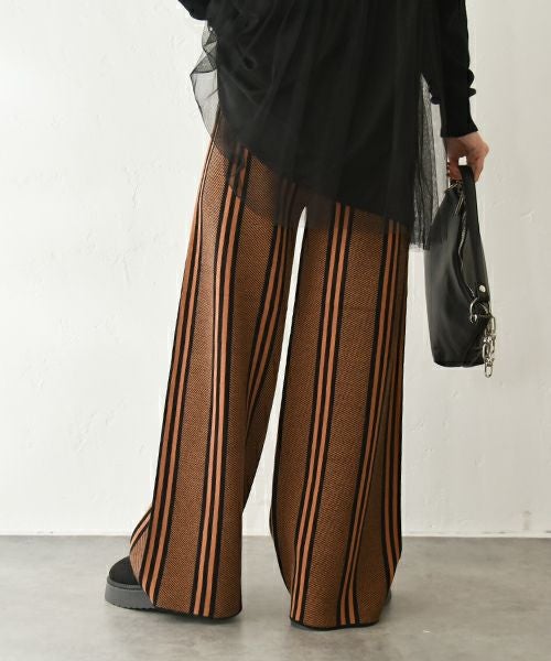 HUMS｜ストライプイージーパンツ [[1204524]][C]