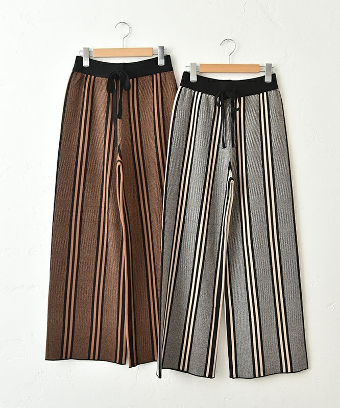 HUMS｜ストライプイージーパンツ [[1204524]][C]