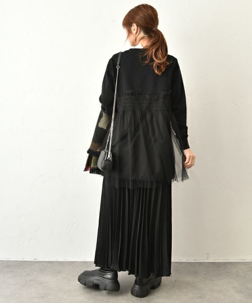 HUMS｜異素材切り替えニット [[9104525]][C]