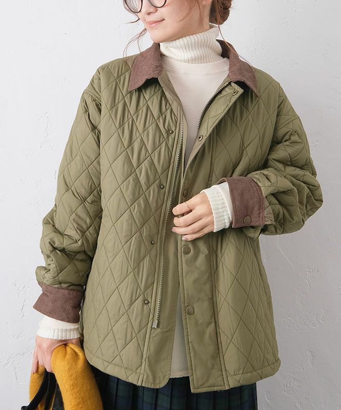 Our.｜襟切替えキルティングアウター [[MT-0471]][C]