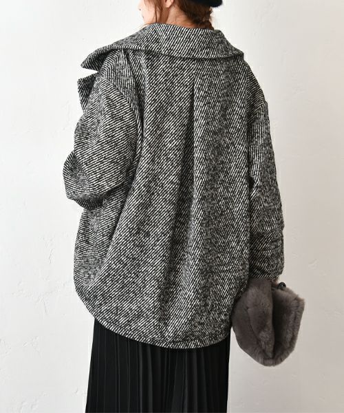 HUMS｜ダブルテーラードショートコート [[MT-0497]][C]