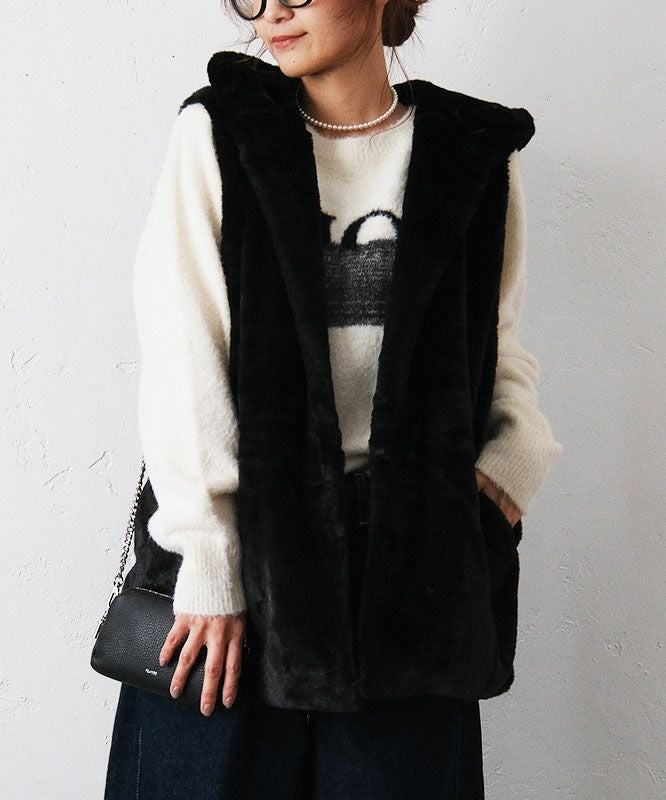 HUMS｜フェイクファーベスト [[10001352]][C]