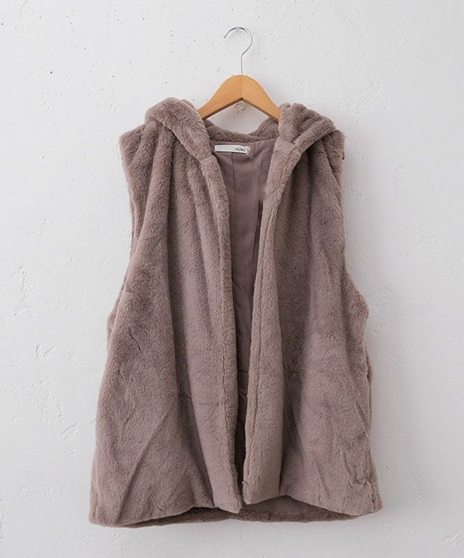 HUMS｜フェイクファーベスト [[10001352]][C]