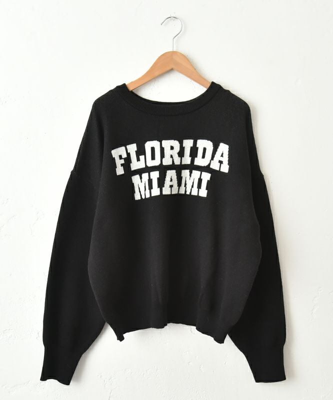 HUMS｜スウェットライクロゴニット [[MT-0491]][C]