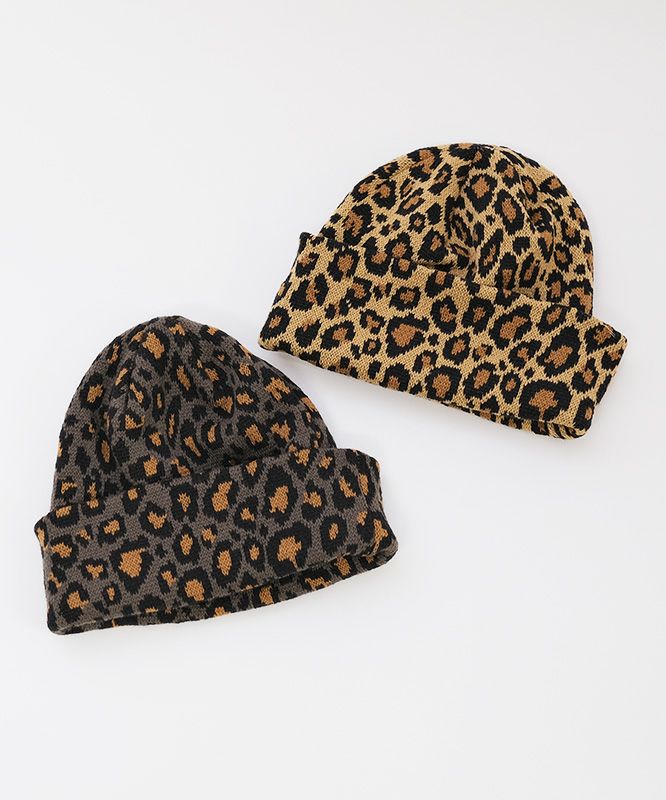 IN THE MARKET｜レオパードニット帽 [[Z251019]][C]